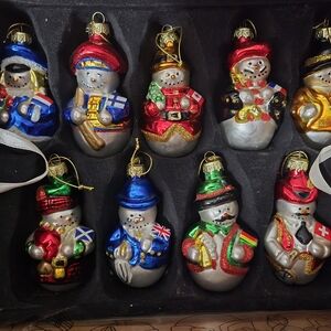 Thomas Pacconi Snowman Ornaments Set